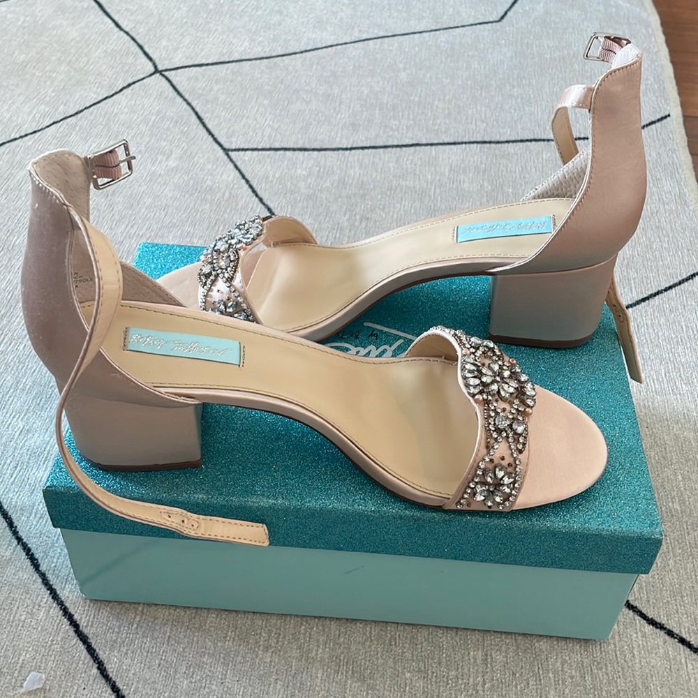 Betsy Johnson Block Heel Dress Sandal